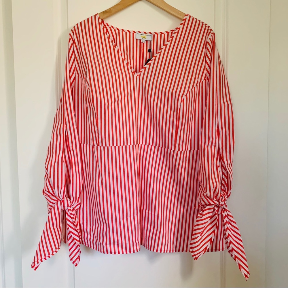 Universal Standard for J.Crew - Poplin Tie-Sleeve